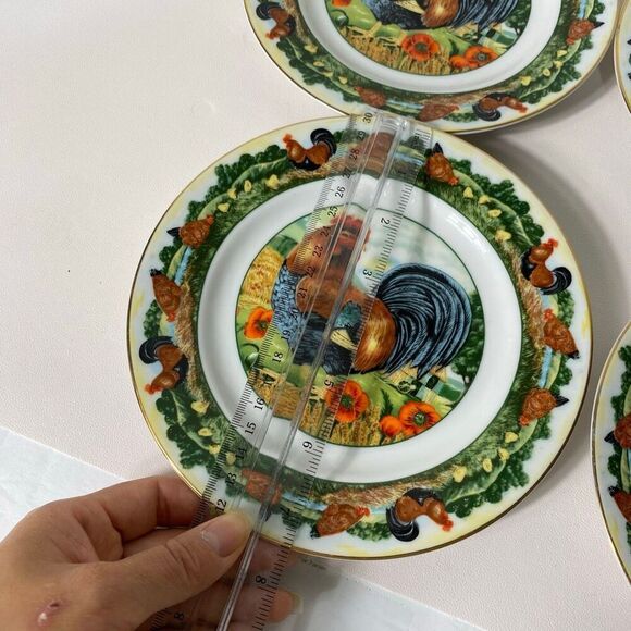 Department 56 Rooster Decorative plates set of 4 small - Picture 6 of 12